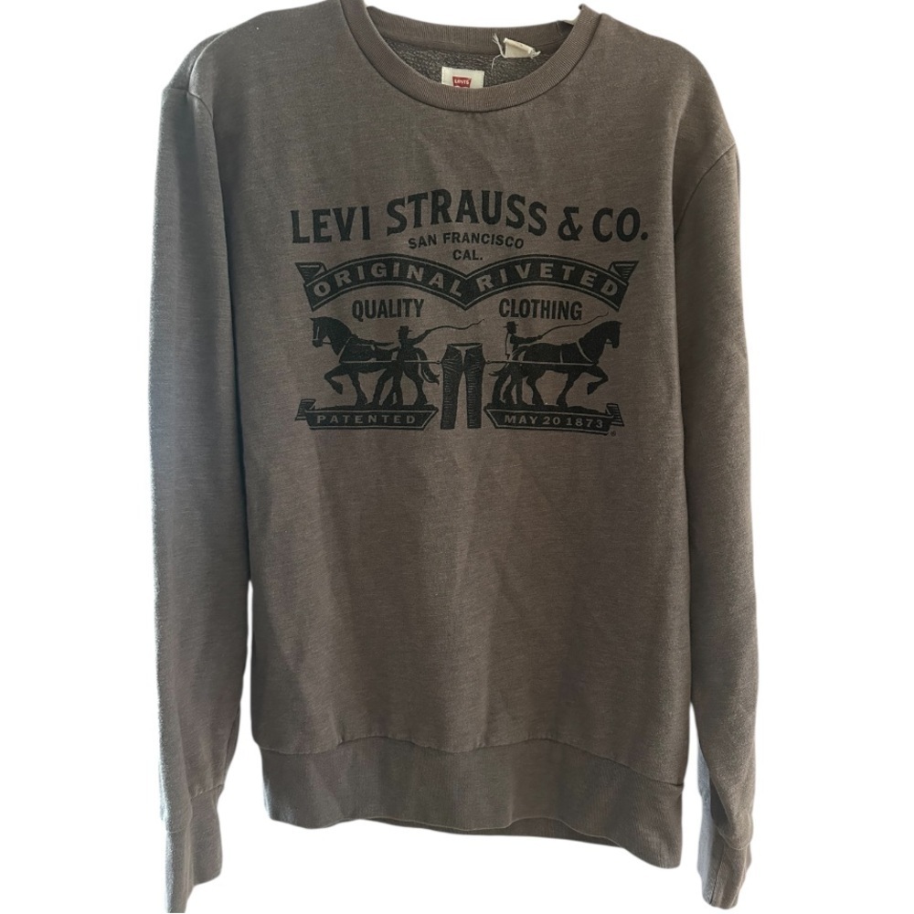Levi Strauss logo pullover sweatshirt l